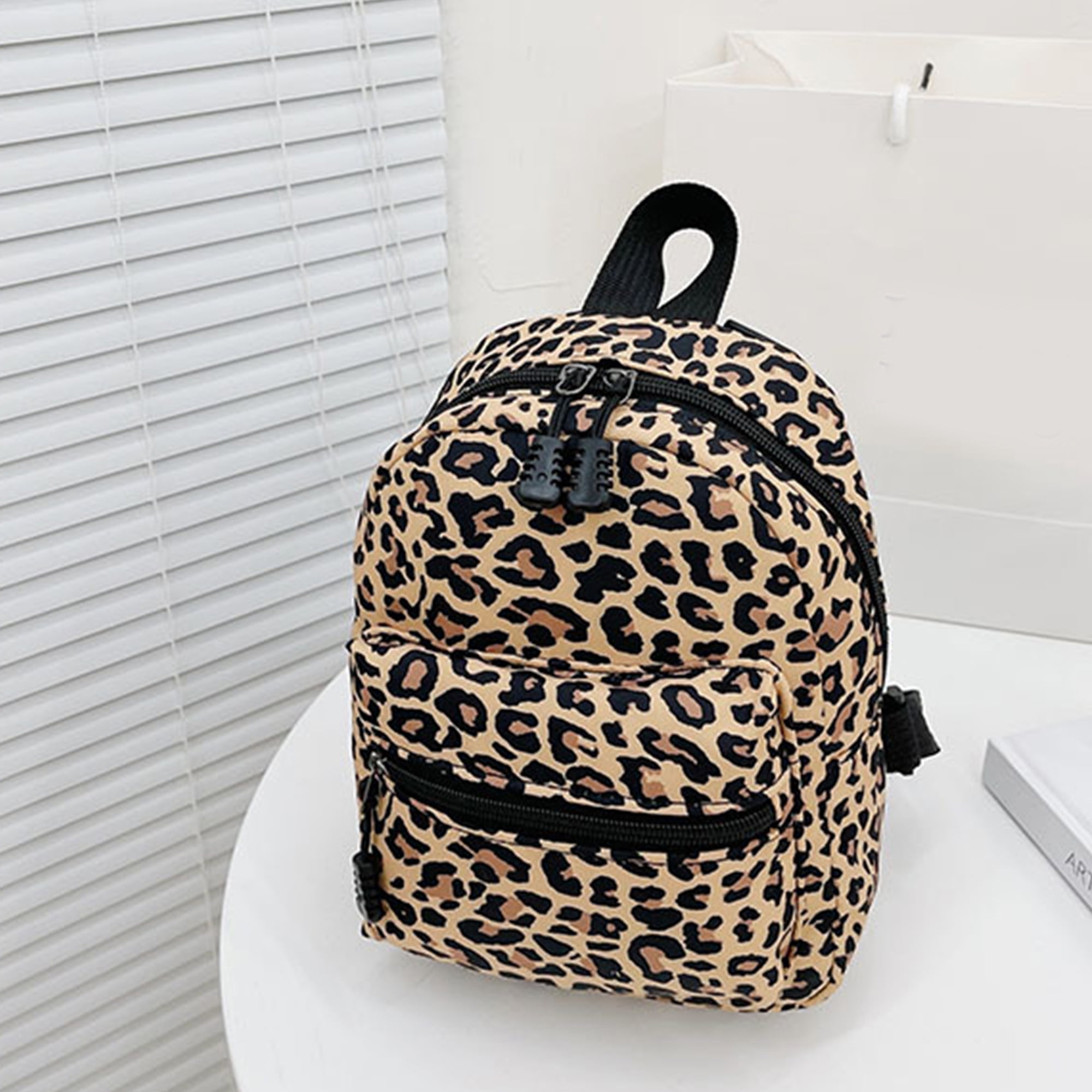 Leopard Faux Leather Backpack Tote | Wholesale Accessory Market
